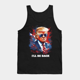 Trump I'll Be Back Art Tank Top